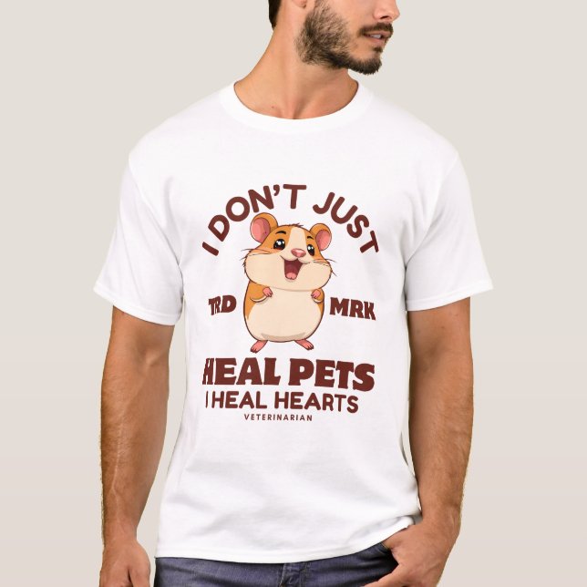 Camiseta Eu não só curo animais de estimação. (Frente)