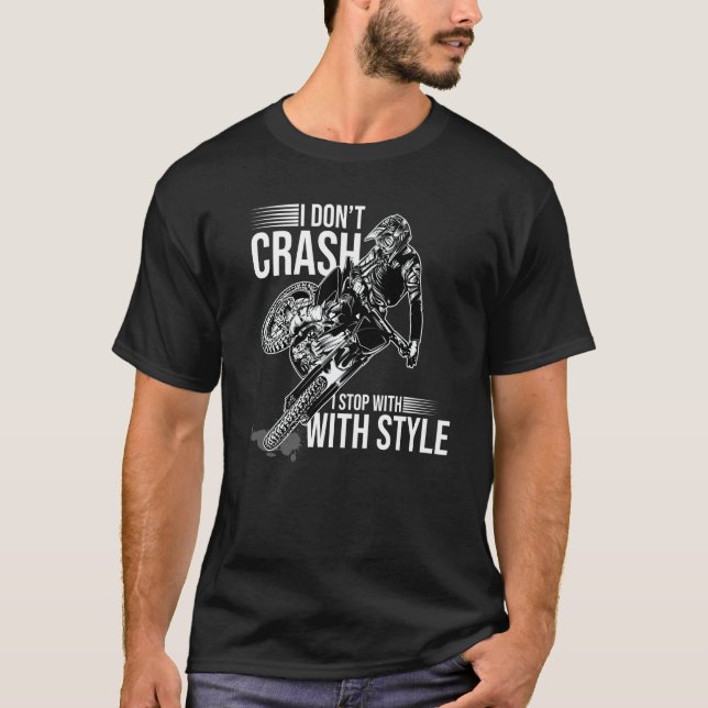 Camiseta Eu Não Sofro Acidente Eu Paro Com Estilo Moto Endu (Frente)