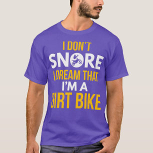 Camiseta Eu Não Sonho Eu Sou Um Motocross De Bicicleta De S