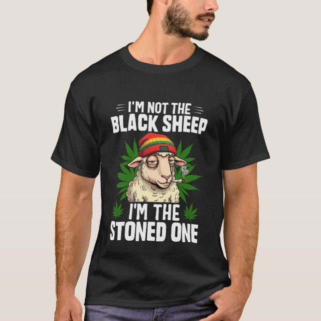 Camiseta Eu não sou a ovelha negra engraçada (Frente)