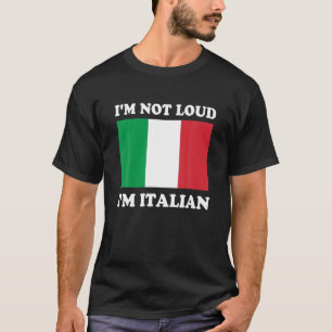 Camiseta Eu não sou alto sou italiano italiano italiano ita