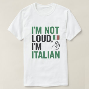 Camiseta Eu não sou alto, sou orgulho italiano engraçado
