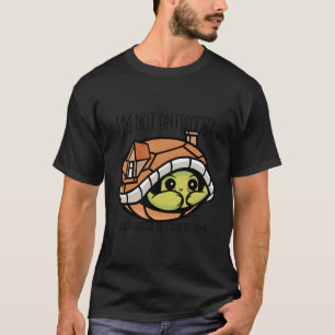 Camiseta Eu Não Sou Antisocial Eu Preferia Ficar Em Casa