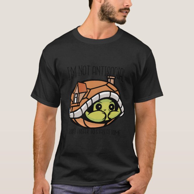 Camiseta Eu Não Sou Antisocial Eu Preferia Ficar Em Casa (Frente)