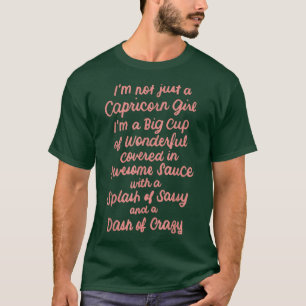 Camiseta Eu não sou apenas uma garota do Capricórnio, a bei
