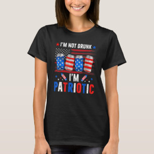 Camiseta Eu Não Sou Bebado Im Patriótico Com Bandeira Ameri