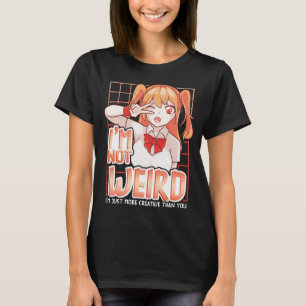 Camiseta Eu não sou esquisito, sou mais criativo que você a