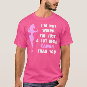 Camiseta EU Não Sou Estranha Citação Divertida Otaku Kawaii
