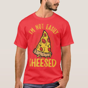 Camiseta Eu não sou Fácil de Queijo Pizza Pun Premium