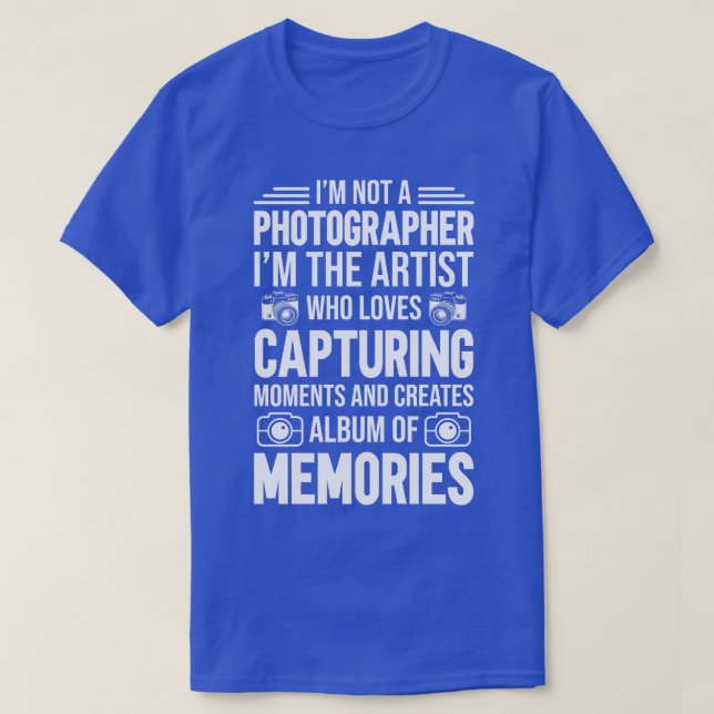 Camiseta Eu Não Sou Fotógrafo (Frente do Design)