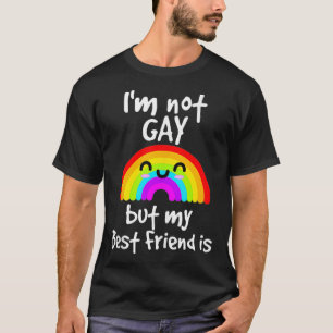 Camiseta Eu não sou gay, mas meu melhor amigo é Orgulho gay