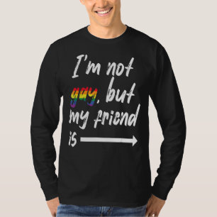 Camiseta Eu não sou Gay, mas meu melhor amigo Lgbt Pride Lg
