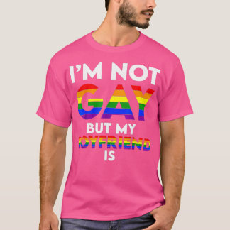 Camiseta Eu Não Sou Gay, Mas Meu Namorado É Engraçado Casal
