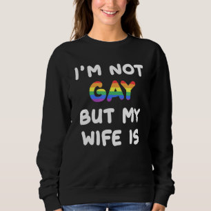 Camiseta Eu não sou Gay, mas minha esposa é Orgulho gay
