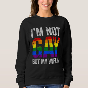 Camiseta Eu não sou Gay, mas minha esposa Gay é Lgbt Ally P