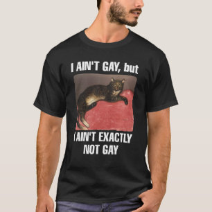 Camiseta Eu não sou gay, mas não sou propriamente um meme g