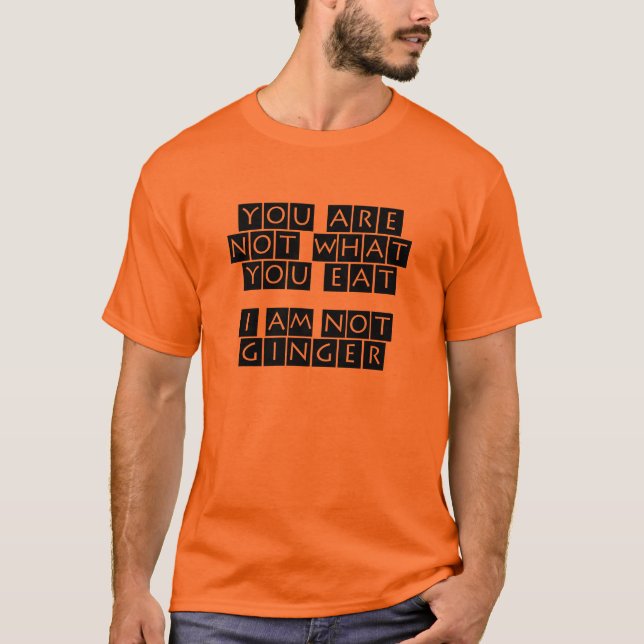 CAMISETA EU NÃO SOU GENGIBRE (Frente)