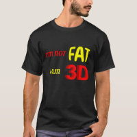 Eu não sou gordo Eu sou 3D, meme engraçado