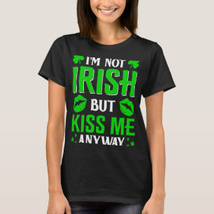 Camiseta Eu não sou irlandês, mas beije-me mesmo assim