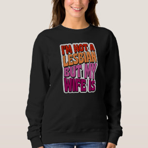 Camiseta Eu não sou lésbica, mas minha esposa é Gay Casando