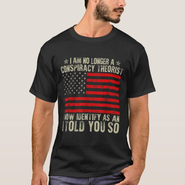 Camiseta Eu Não Sou Mais Uma Bandeira Teórica Americana Da  (Frente)