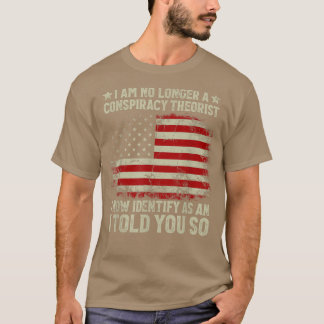 Camiseta Eu Não Sou Mais Uma Bandeira Teórica Americana Da