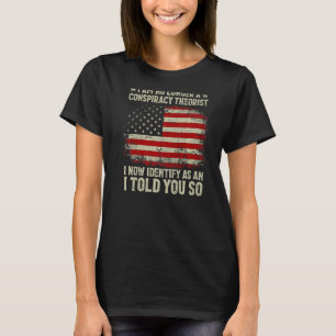 Camiseta Eu Não Sou Mais Uma Bandeira Teórica Americana Da