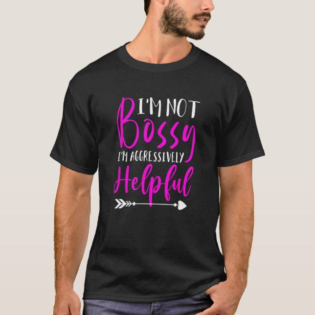 Camiseta eu não sou mandão apenas agressivamente útil (Frente)