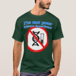 Camiseta Eu não sou o seu experimento de ciência<br><div class="desc">Não sou o seu experimento de ciência. Excelente fantástico Roupa Engraçado Souvenir Presente de Casal de Vestuário da Família para mãe,  pai,  irmão,  irmã,  esposa,  marido,  filho,  filha,  pop,  mãe,  pai,  avô,  tia avó,  tio dela,  senhoras.</div>
