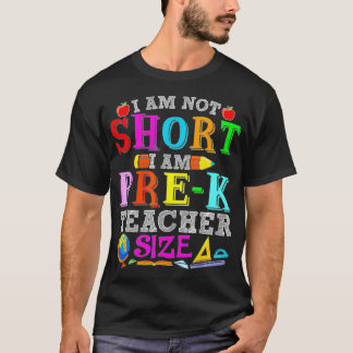 Camiseta Eu não sou pequeno, sou o professor de pré-escola,