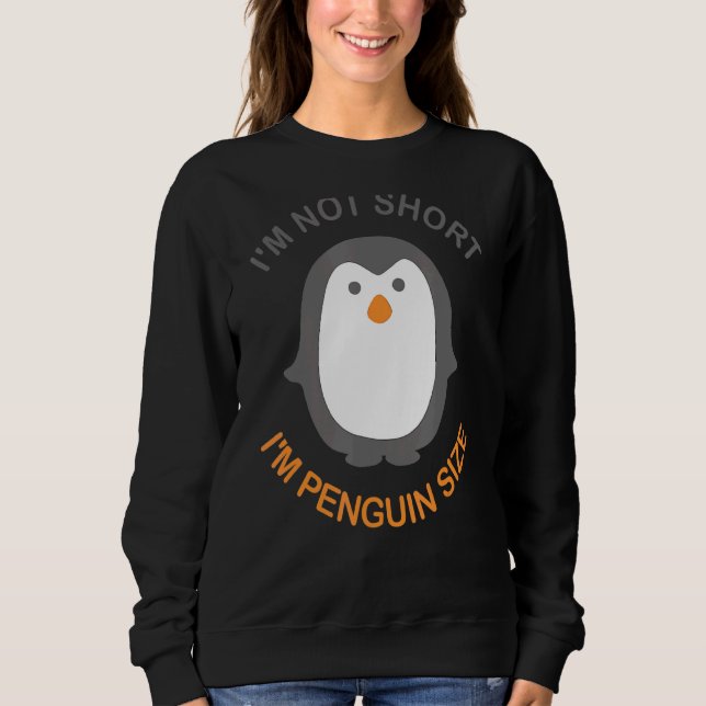 Camiseta Eu não sou pequeno, sou pinguim-pinguim-pássaro-an (Frente)