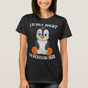 Camiseta Eu não sou pequeno, sou pinguim tamanho fãs de ani