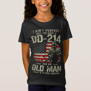 Camiseta Eu não sou perfeito, mas tenho um DD-214 para um v