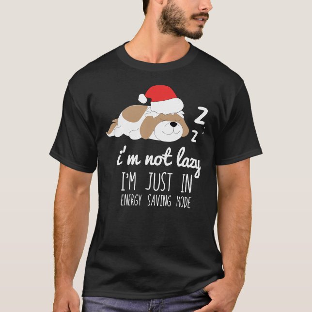 Camiseta Eu Não Sou Preguiçoso Estou Apenas No Modo De Poup (Frente)