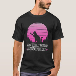 Camiseta Eu não sou socialmente desconfortável Eu gosto mui