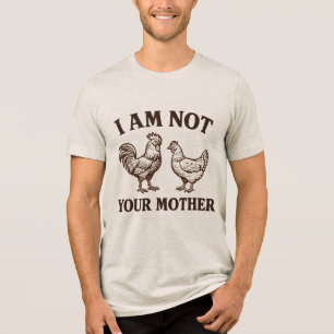 Camiseta Eu não sou sua galinha mãe e galo