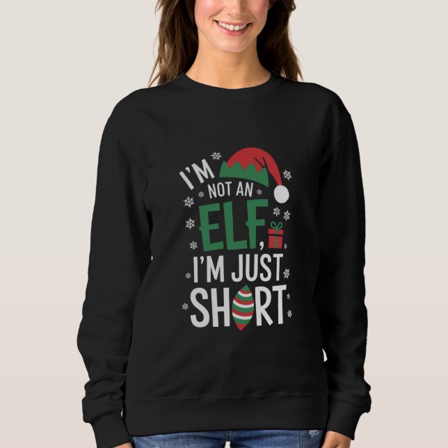 Camiseta Eu não sou um Elf, apenas um pequeno Natal engraça (Frente)