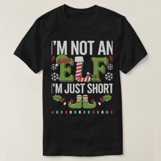 Camiseta Eu Não Sou Um Elf Apenas Um Pouco Engraçado Xmas D