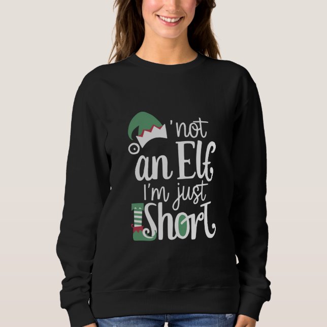 Camiseta Eu não sou um Elf, sou apenas um pequeno Natal eng (Frente)