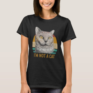 Camiseta Eu não sou um Gato de Gato Advogado Humor Viral Vi