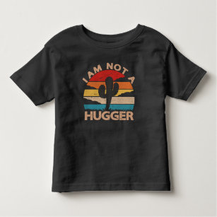 Camiseta Eu Não Sou Um Hugger Shirt Engraçado Cactus Vintag