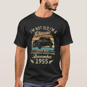 Camiseta Eu Não Sou Um Nascer Clássico Em Dezembro De 1955