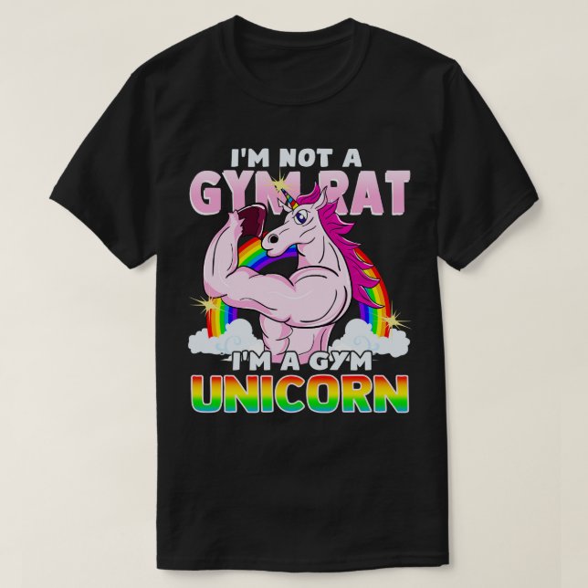 Camiseta Eu Não Sou Um Rato De Gym Eu Sou Um ginásio Que Fa (Frente do Design)