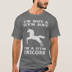 Camiseta Eu não sou um Rato de Gym Eu sou um Unicórnio