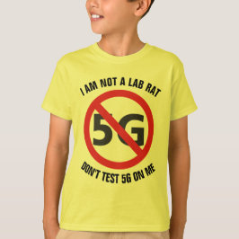 Camiseta Eu não sou um rato do laboratório, não testo 5G em