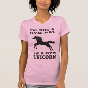 Camiseta Eu não sou um rato que do Gym eu sou um unicórni