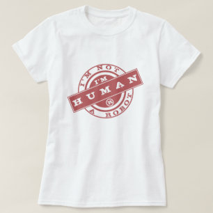 Camiseta Eu não sou um robô - sou humano - seu texto / sl