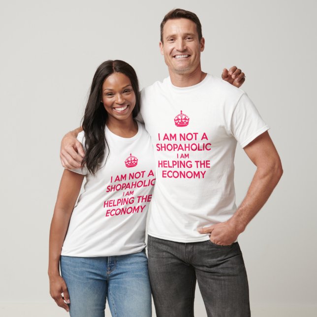 Camiseta Eu não sou um Shopaholic (Unissex)
