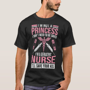 Camiseta Eu não sou uma princesa, eu sou uma enfermeira ger