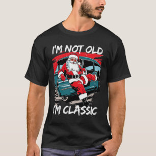 Camiseta Eu não sou velho, eu clico em Papais noeis Carro N
